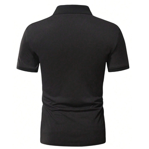 Dernier T-shirt polo fantaisie de couleur unie pour hommes, vêtements d'été de rue, T-shirts polo pour adultes, chemises polo grande taille pour hommes - Product Image 2