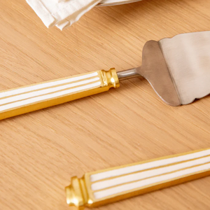 Wholesale Customized Metal Cake & Knife Server <b>Set</b> in Low Price For Wedding Gift Restaurant Party Use - Product Image 3