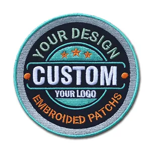 Écussons brodés en tissu personnalisés Écussons de broderie à coudre Écussons tissés pour vêtements meilleure qualité avec découpe laser - Product Image 5