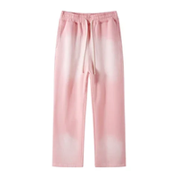 Fabricant sur mesure de pantalons de survêtement décontractés pour hommes, style streetwear, lavage à l'acide, pantalons de jogging, pantalons amples, double couche à la taille, pantalons larges pour hommes.