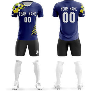 ชุดฟุตบอลแบบกำหนดเองสำหรับผู้ชาย ชุดเสื้อแข่งฟุตบอล ชุดฝึกซ้อม ชุดกีฬา รับผลิตแบบ OEM แบรนด์ส่วนตัว โรงงานผู้ผลิต - Product Image 6