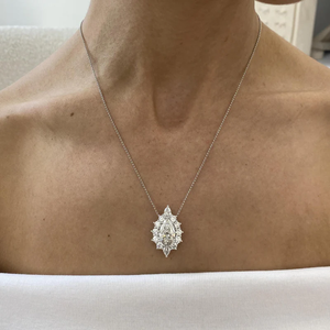 Igi สร้อยคอจี้เพชรรูปลูกแพร์และทรงกลมขนาด14K ประดับเพชรแฟชันชั้นสูงสำหรับเป็นของขวัญสำหรับผู้หญิง - Product Image 5