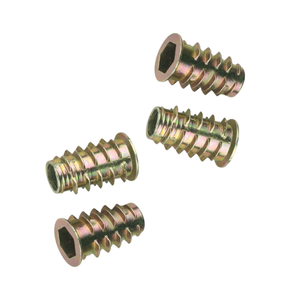 Paquete de insertos de tuercas de pernos de acero de 100 niquelado directo de fábrica 50-para minería tuerca de inserción de madera tuerca roscada Ngoc Huong Phat - Product Image 1