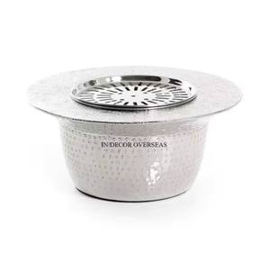 Suministros de utensilios de cocina Dallah chapados en oro de alta calidad de diseñador elegante de metal pulido y resistente de plata brillante de acero inoxidable - Product Image 5