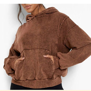 เสื้อฮู้ดพิมพ์ลายกราฟิกปักแบบกำหนดเอง OEM ผ้าฝ้าย 100% ผ้าฟลีซหนา ชุดจ็อกเกอร์ฟอกสีแบบแอซิด ขายส่งจำนวนมาก - Product Image 2