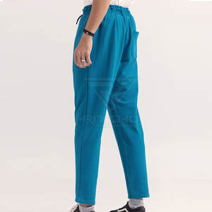 Pantalons pour hommes de haute qualité, logo personnalisé, coupe droite, décontractés, légers, taille élastique, taille personnalisée, 100% coton, séchage rapide - Product Image 3