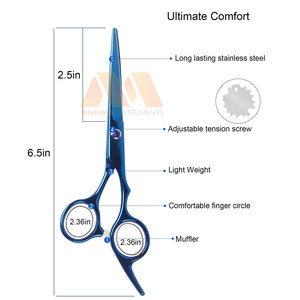 Tijeras de Peluquería Profesionales de Acero Inoxidable de Alta Precisión para Barberos - Product Image 3