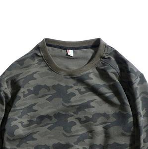 Sweat-shirt à broderie personnalisée sweat-shirts en coton éponge 100% coton hommes équipage hommes sweat-shirt de haute qualité imprimé camo - Product Image 4