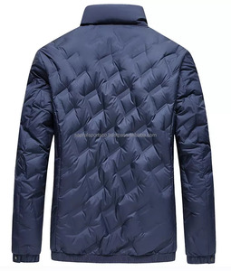 Veste d'hiver matelassée brillante pour homme, grande taille, personnalisée, imperméable, respirante, coupe-vent, de haute qualité, style designer, vente en gros - Product Image 2
