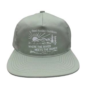 Casquette Snapback 5 Panneaux en Tissu Ripstop Durable avec Logo Personnalisé, Chapeau de Pêche d'Extérieur avec Écusson Brodé Personnalisé - Product Image 1