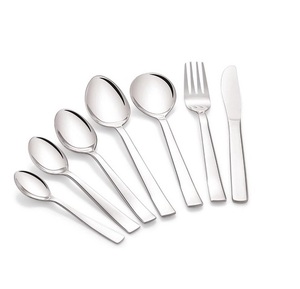 Juego de cubiertos plateados de acero inoxidable con mango, conjunto de vajilla pulido con espejo para Hotel, gran oferta - Product Image 5