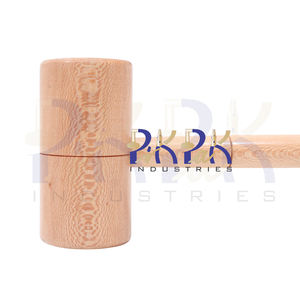 Wooden Mallet/<b>Hammer</b> 40 X 70mm Head Wood working Tapping Carving for Camping combat leather craft tool beech wood Craft DIY Use - Product Image 6