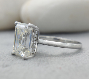 Customizable 925 Sterling Silver Oval Cut Diamond Engagement Ring GIA Certified Luxury Wedding & Anniversary Gift for Women - Product Image 3