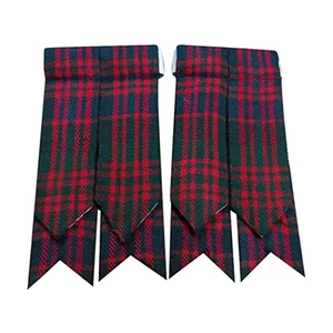 Men's and Women's and Women's Scottish Kilt Hose <b>Sock</b> Flashes Various <b>Tartan</b> 100% Acrylic Wool Scottish Kilt <b>Sock</b> Flashes - Product Image 5