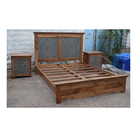 Ensemble de meubles de chevet en bois sculpté Design moderne multi-fonctionnel pour chambre salon cuisine utilisation extérieure
