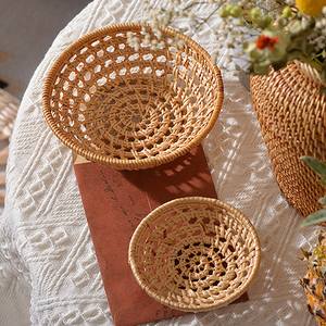 Bandeja de ratán natural 100%, cesta de comida tejida a mano para servir, cesta de almacenamiento de Vietnam FBA para Amazon - Product Image 5