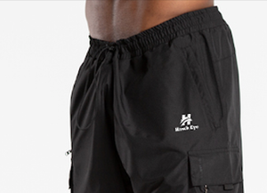 2025 Short cargo en polyester noir de haute qualité à séchage rapide avec poches latérales Bux écologique - Product Image 3