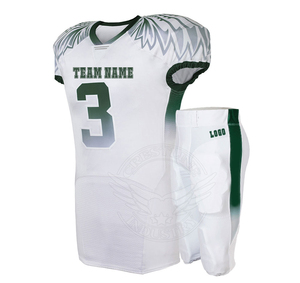 Maillots et pantalons de football américain personnalisés - Uniformes d'équipe respirants à manches courtes, grandes tailles - Product Image 2