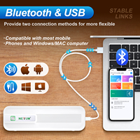 Imprimante Portable Sans Encre, Rechargeable, Facile à Utiliser pour Factures, Compatible Ordinateur Portable et Téléphone Mobile, Idéale pour Toutes les Activités Commerciales