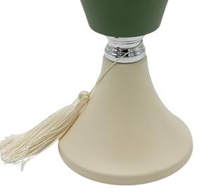 Quemador de Incienso Bakhoor Verde Nórdico, Base de Crema, Borla Decorativa, Mabkhara, Porta Incienso Árabe Oud para Hogar Moderno, Medio Oriente y Golfo - Product Image 4