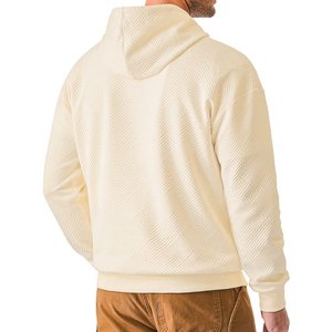 Men's Casual Hooded <b>Sweatshirt</b> <b>Long</b> Sleeves Zipper Solid Color Pullover 100% Cotton Winter - Product Image 4