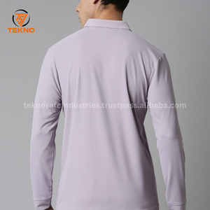 Camisa con logotipo personalizado para hombre, polos de golf para hombre, polos lisos de manga larga, polos informales transpirables cómodos, servicio OEM - Product Image 2