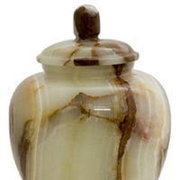 Vase Urne en Onyx Artisanal de Haute Qualité, Art Populaire, Décoration de Table, Vert, Formes Personnalisables, Nouveauté, Artisanat Naturel pour Cérémonies