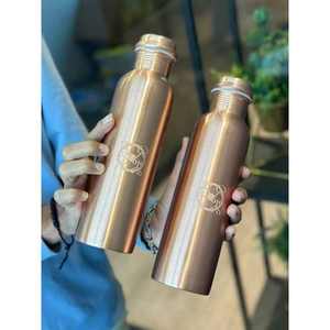 High Quality Eco-Friendly Metal <b>Water</b> <b>Bottle</b> with Copper Lining Top Selling School Drinkware From India Includes Lid Accessory - Product Image 1