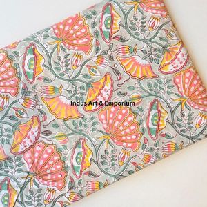 Tela de Algodón Cambray con Estampado Tradicional Jaipuri, 60x60 cm - Product Image 2