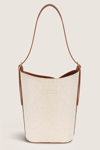 Bolso de Lona Crema Personalizado con Logotipo para Mujer, Bolso de Hombro Minimalista, OEM, ODM, Marca Privada - Product Image 4