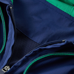 Chaqueta cortavientos transpirable personalizada para hombres Logotipo personalizado con colores contrastantes Chaqueta de caza al aire libre de talla grande para hombres - Product Image 4