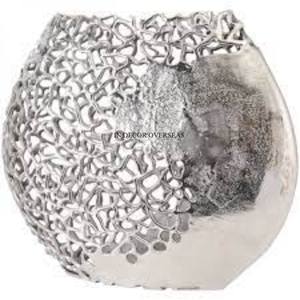 Florero de aluminio fundido con revestimiento en polvo de color negro y plata brillante pulido llamativo diseño en un precio impresionante - Product Image 4