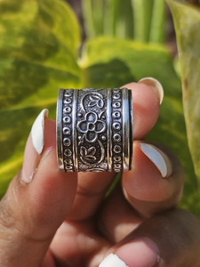 Anillo de banda de plata de diseñador Floral, anillo hermoso de Plata de Ley 925, anillo llamativo, regalo para mujer, precio directo de fábrica - Product Image 2