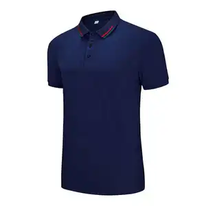 Placket Performance Mens Golf Polo Shirt With Embroidery Logo Men Fashion T Shirts Men's Polo Shirts