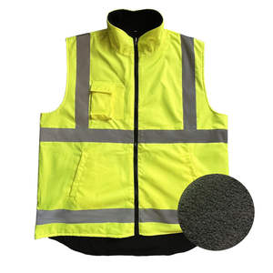 Vestes de travail réfléchissantes en gros pour l'hiver avec logo, vestes de chantier imperméables, vestes sans manches haute visibilité pour hommes - Product Image 6