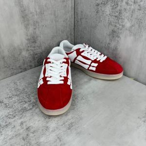 Zapatillas deportivas planas de alta gama estilo alemán, versátiles, de cuero vacuno con empalmes y malla, para la tendencia de moda de invierno - Product Image 2