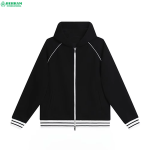 Unisex Heavy Weight Cotton Zip up <b>Hoodie</b> Custom Printed Logo Thermal Wholesale Heavy Weight Premium Zipper Hoodies Men Low Price - Product Image 5