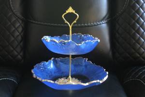 Support de gâteau en résine à haute demande pour mariage et fête d'anniversaire support de gâteau pour hôtels Look moderne support de gâteau en résine en métal 2025 - Product Image 5