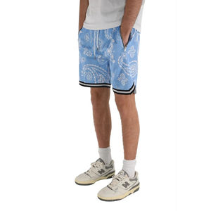 Pantalones cortos de malla de una sola capa de estilo callejero para hombre, pantalones cortos de baloncesto transpirables de fabricantes de Pakistán - Product Image 6