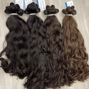 Extensions de cheveux vierges vietnamiens 100% bruts, fournisseur en gros, cheveux vierges alignés sur la cuticule, extensions de cheveux alignées sur la cuticule, paquet de cheveux vierges - Product Image 1