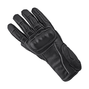 Men's Premium Black Leather Gloves for Winter Custom Printed Design Auto Racing and Motorbike Touring Wear - Product Image 2