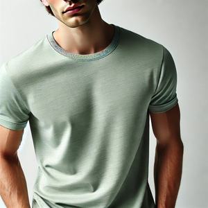 Venta al por mayor de Camisetas Personalizadas de los hombres de lujo de la marca de diseño gráfico Vintage de alta calidad 100% algodón 240 gramos Casual estilo Hip Hop - Product Image 5