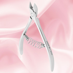 Pince à cuticules professionnelle 3PRO PRIME 91, 9 mm, acier 4013, bords inclinés, stérilisée, outils de soin des ongles pour les orteils et les doigts incarnés - Product Image 2