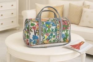 Sac de sport multi-usage de luxe fait main indien Le Souvenirs, écologique, durable, de haute qualité, grande capacité, fermeture à glissière - Product Image 2