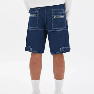High Street Style hommes été Denim Shorts décontracté extérieur toile avec motif solide Vintage décoration méthode de tissage non tissé - Product Image 2