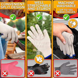 Gants résistants à la chaleur de qualité supérieure pour la protection contre les hautes températures et la sécurité Gants résistants à la chaleur durables - Product Image 6