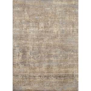 Tapis en laine noué à la main Uvenuti AKWL-13025 gris et noir, motif abstrait rectangulaire, technique de tissage plat, idéal pour la chambre d'un adolescent - Product Image 1