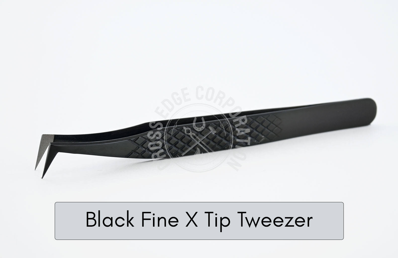 Black Fine X Tip Tweezer