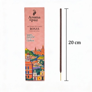 100% Natural Roses Thin <b>Incense</b> Chemical-Free Aromatic Wood Eco-Friendly & Organic Made in Peru - Product Image 3