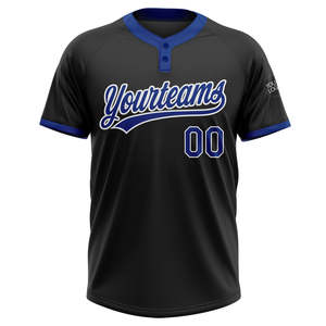 Maillot de baseball personnalisé de haute qualité à deux boutons avec manches courtes pour hommes femmes garçons chemises de softball incluses - Product Image 2